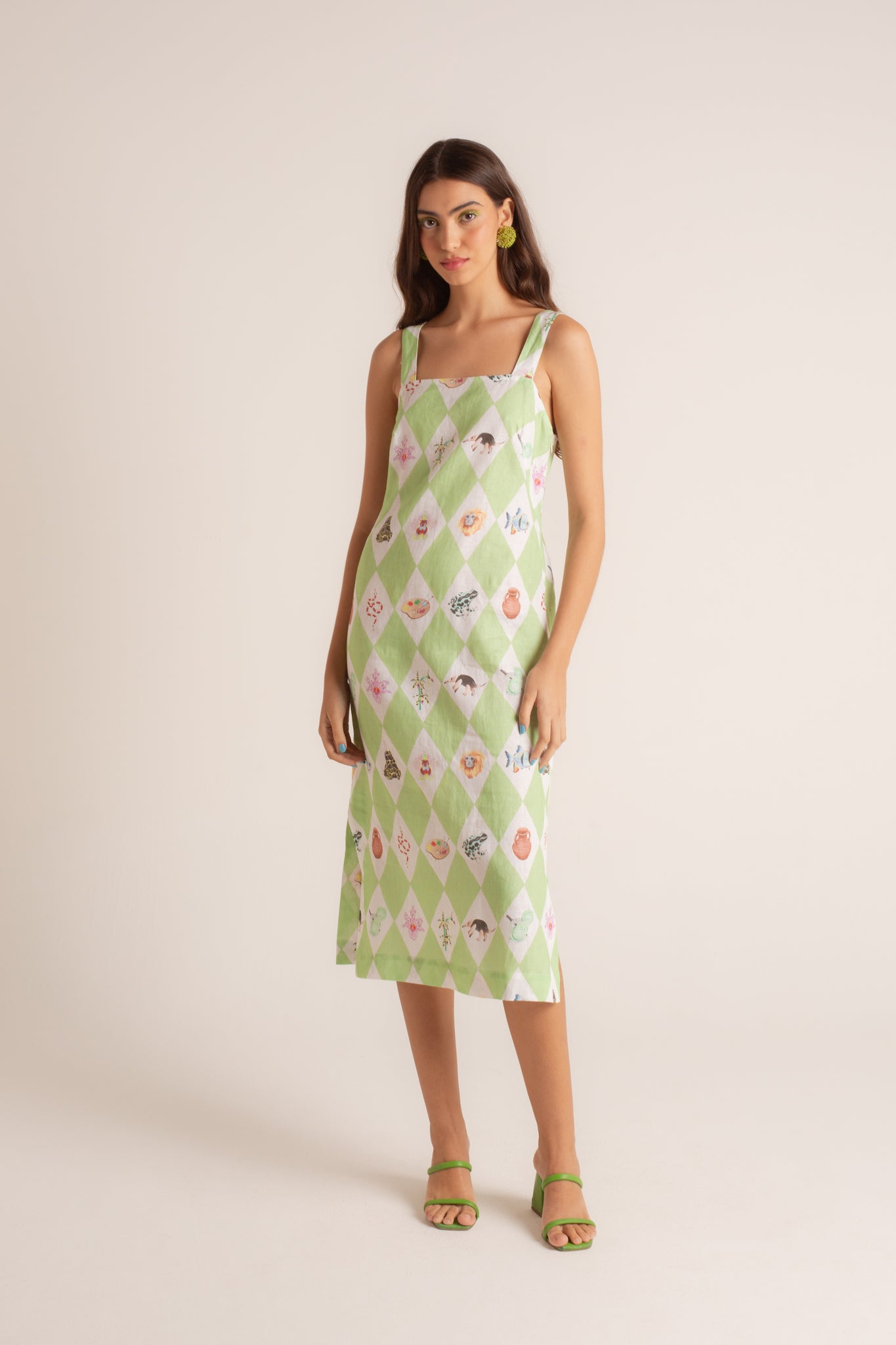 Vestido Line Caleidoscópio Amazônico