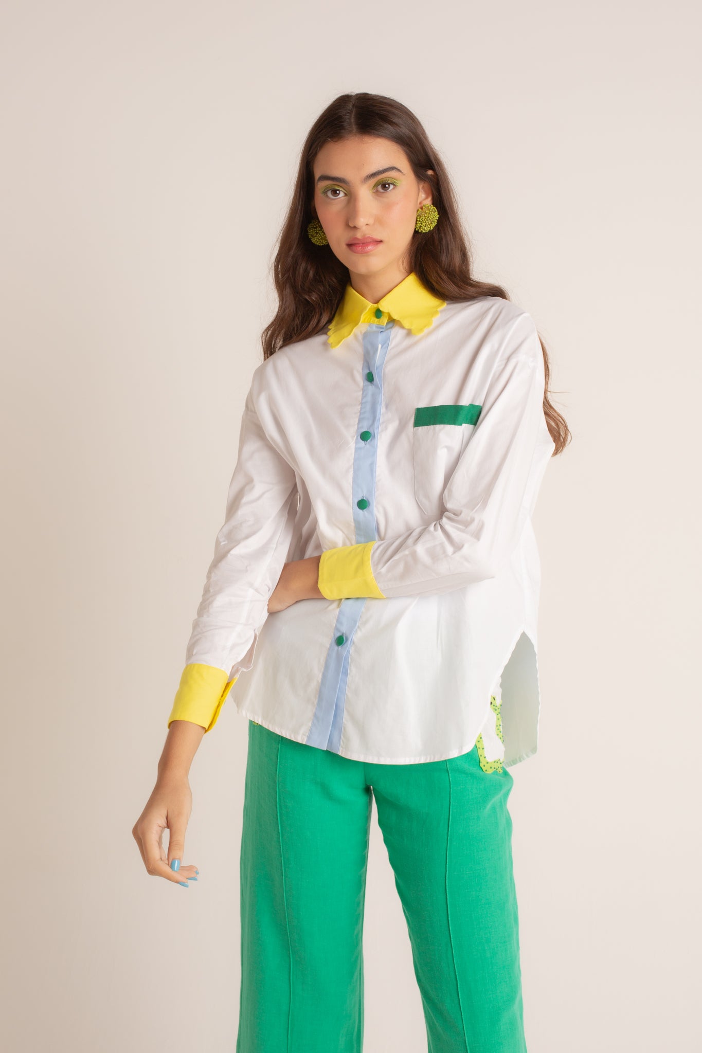 Camisa Wavy Colorblock