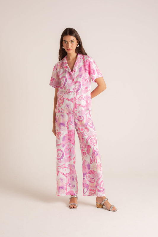 Camisa Maui Fauna Tie-Dye