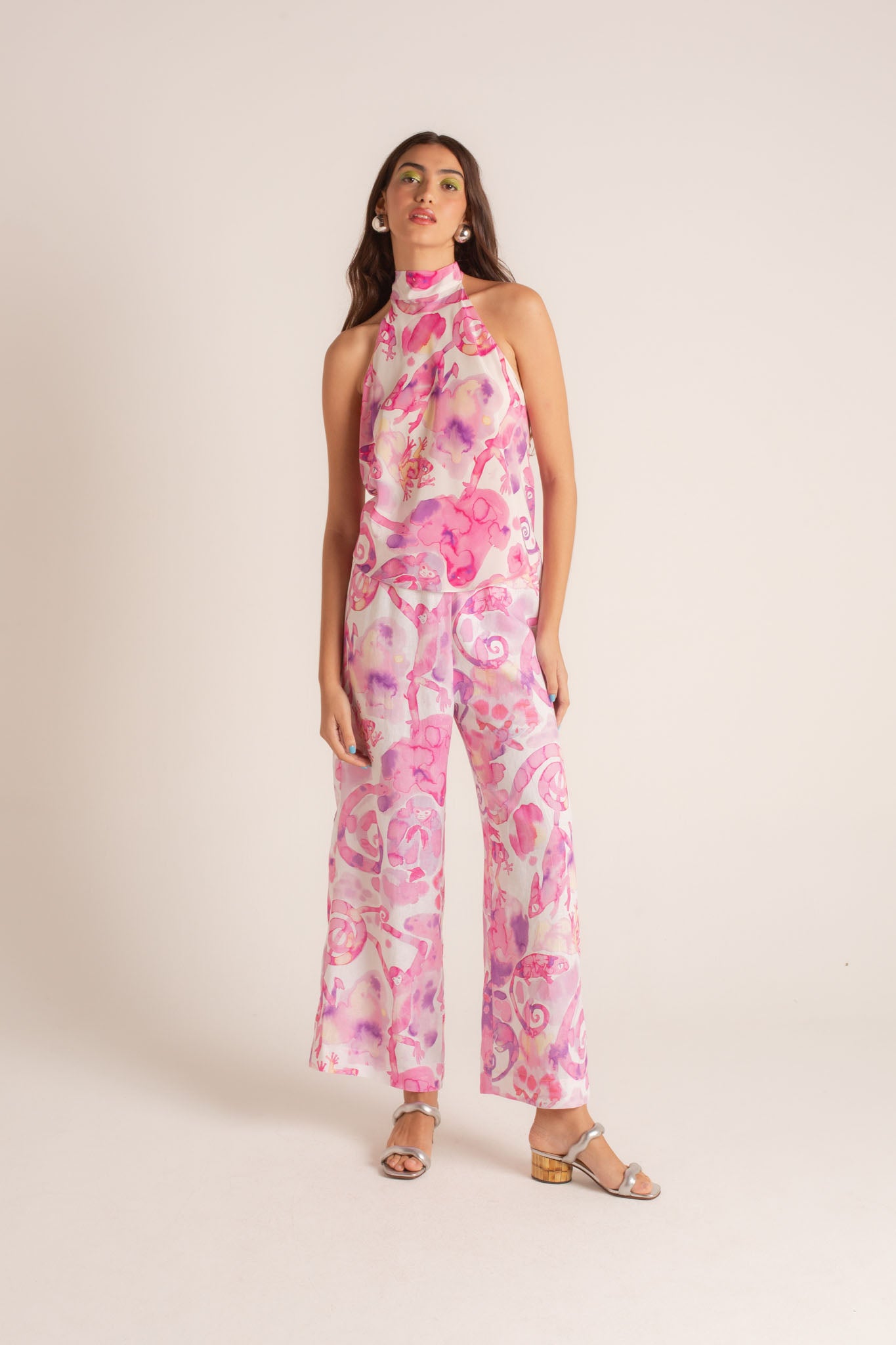 Top Lenço Fauna Tie-Dye