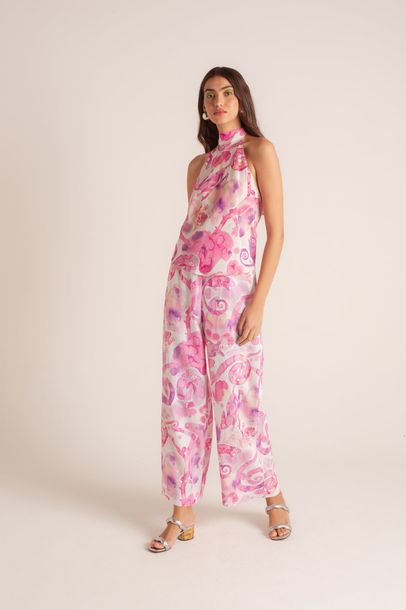 Top Lenço Fauna Tie-Dye