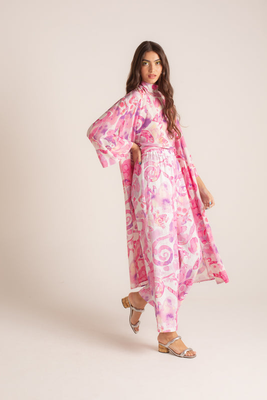 Kimono Fauna Tie-Dye