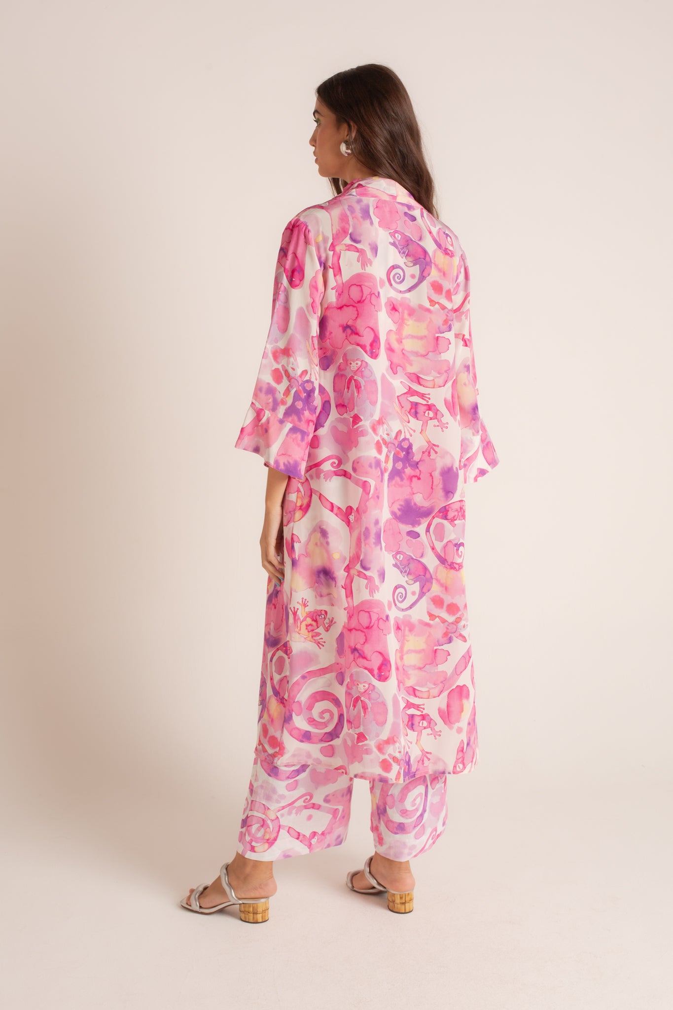 Kimono Fauna Tie-Dye