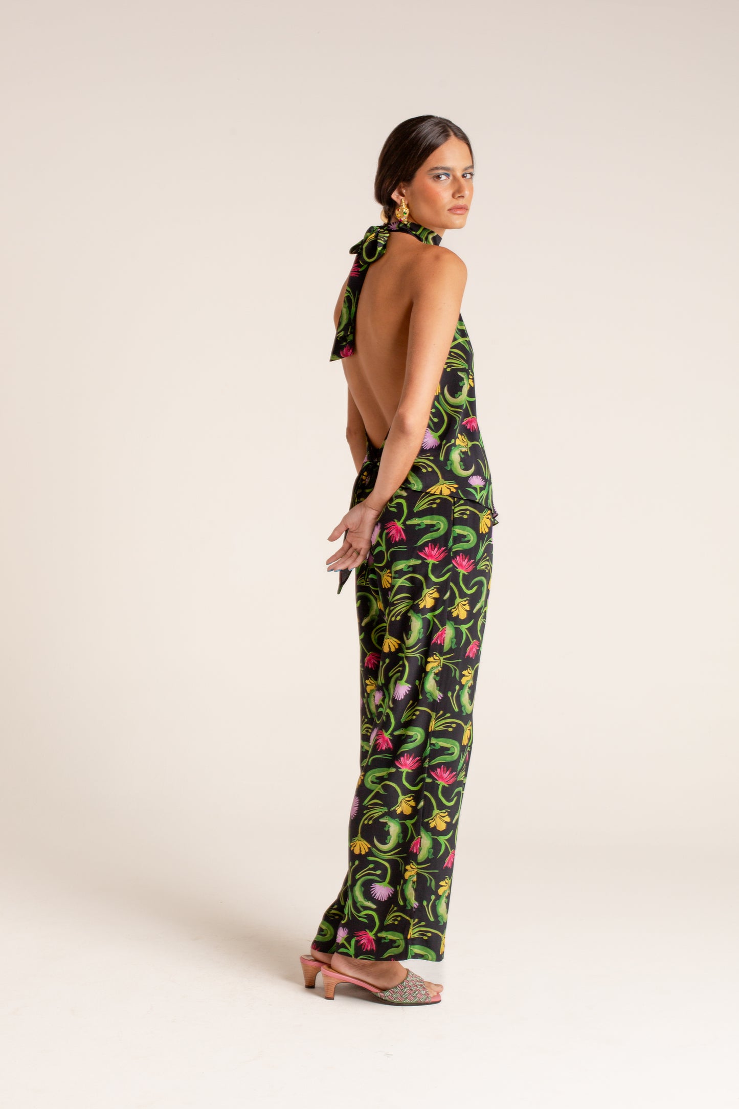 Calça Lene Flora Egípcia Preta