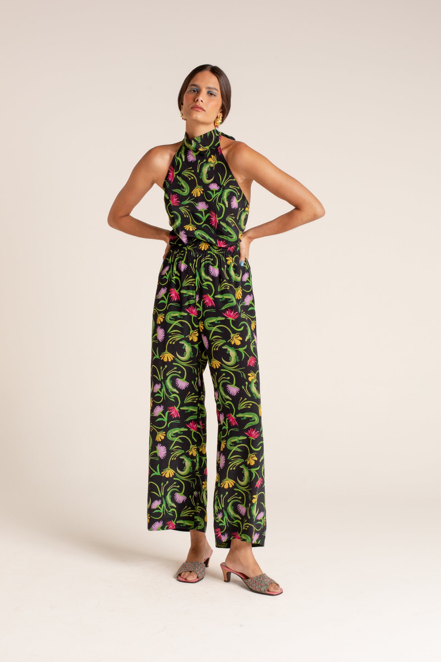 Calça Lene Flora Egípcia Preta