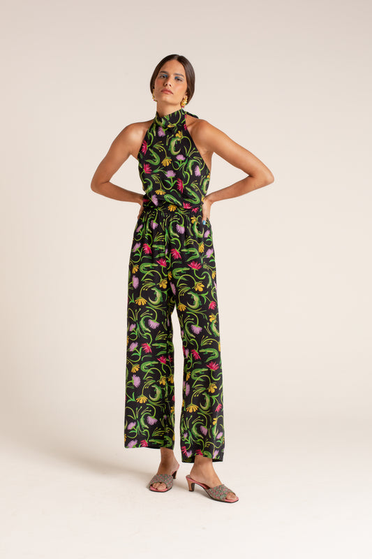 Calça Lene Flora Egípcia Preta