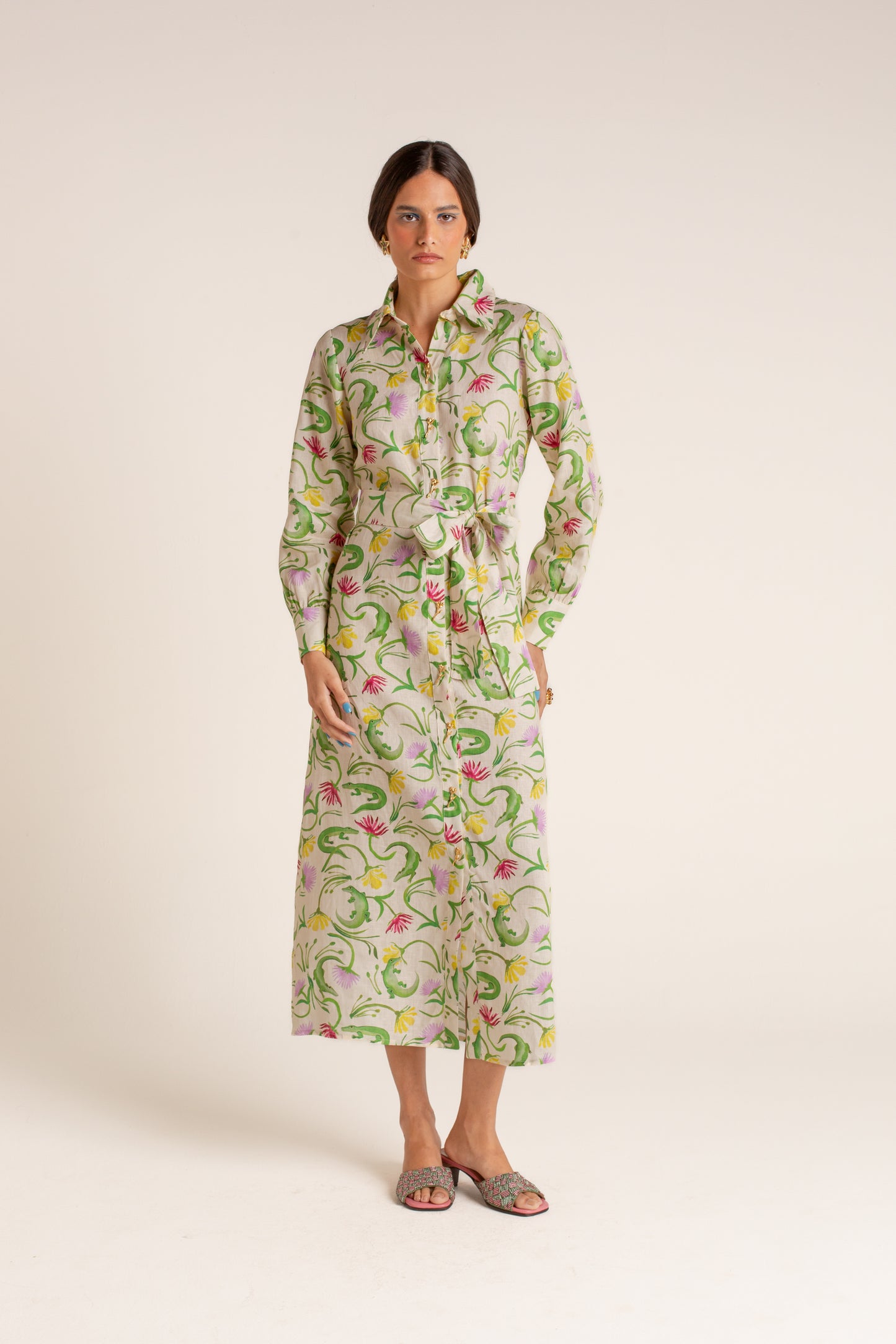 Chemise Flora Egípcia Creme