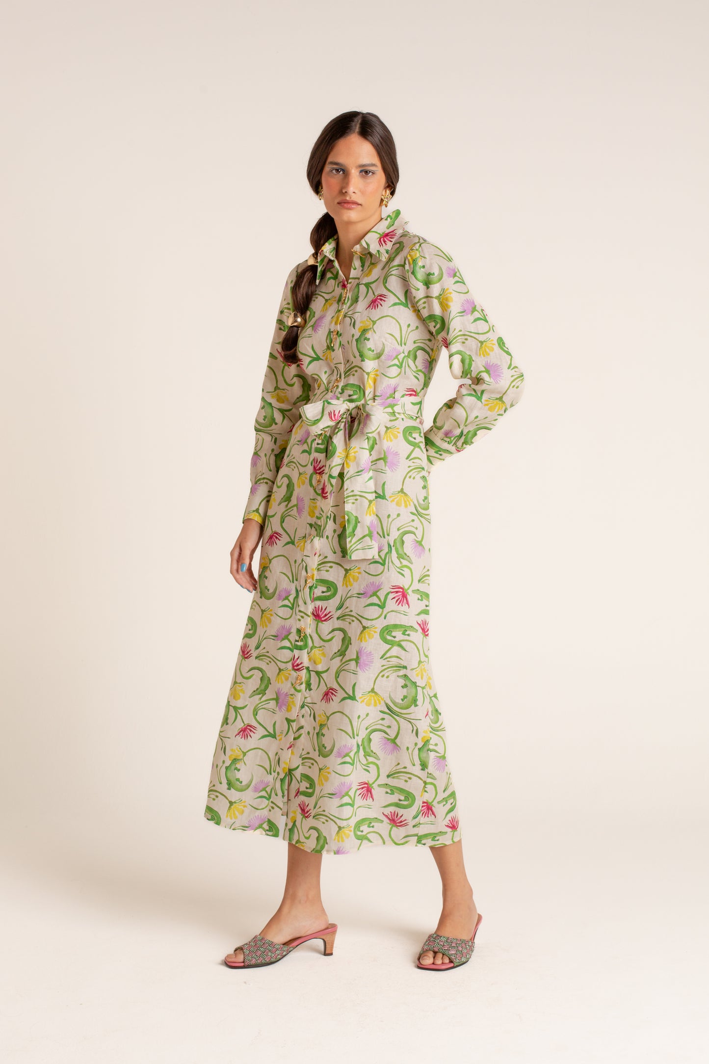 Chemise Flora Egípcia Creme