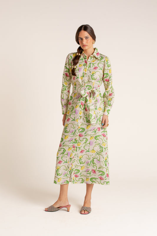 Chemise Flora Egípcia Creme