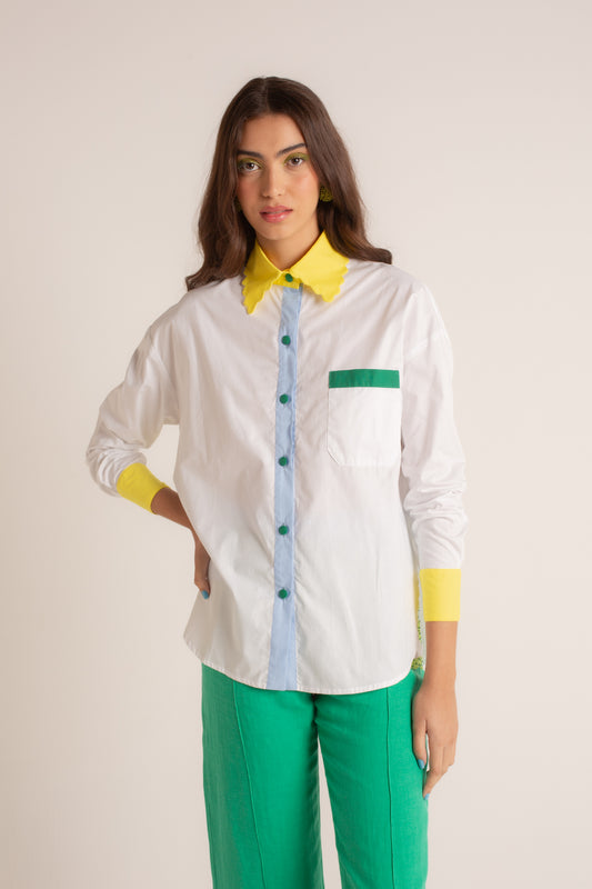 Camisa Wavy Colorblock