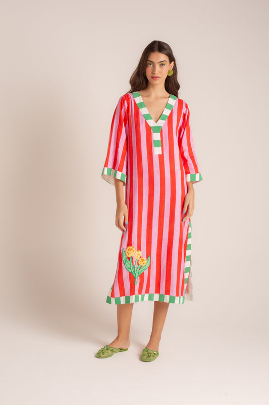 Túnica Tulip Listras