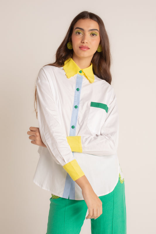 Camisa Wavy Colorblock