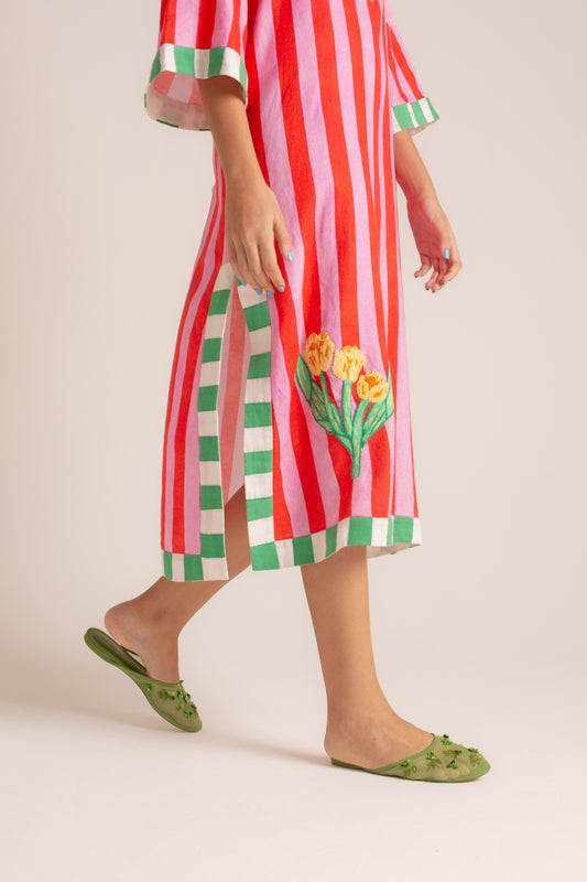 Túnica Tulip Listras