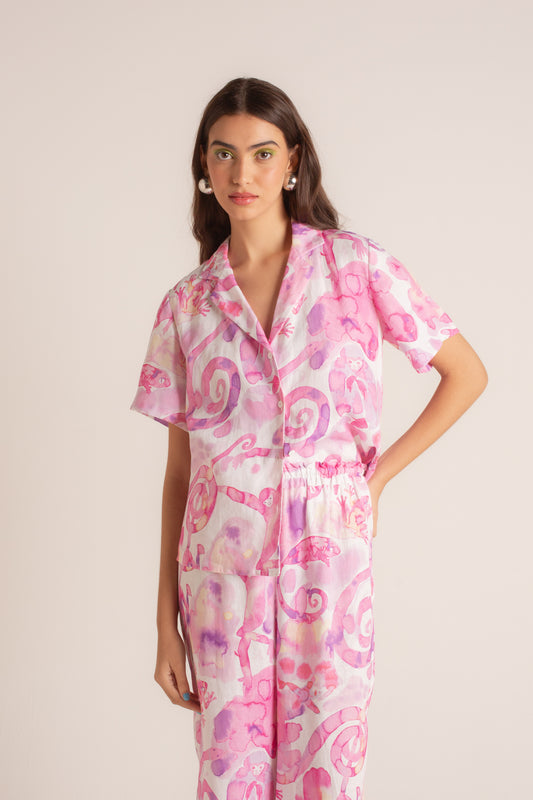 Camisa Maui Fauna Tie-Dye