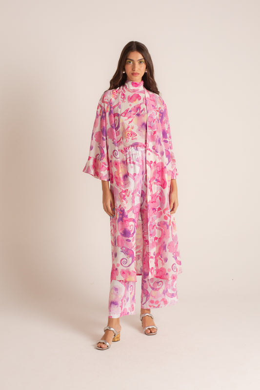 Kimono Fauna Tie-Dye