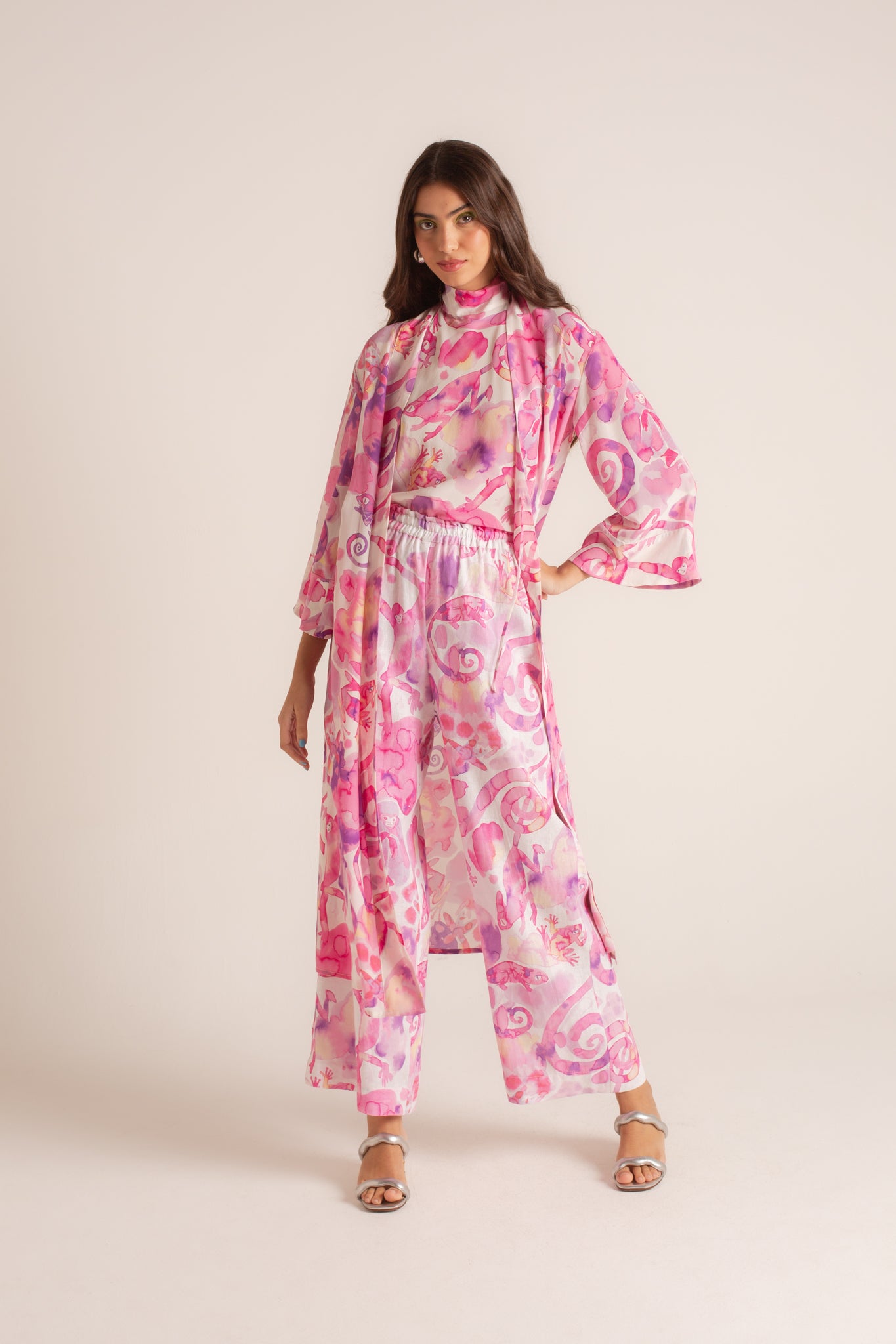 Kimono Fauna Tie-Dye