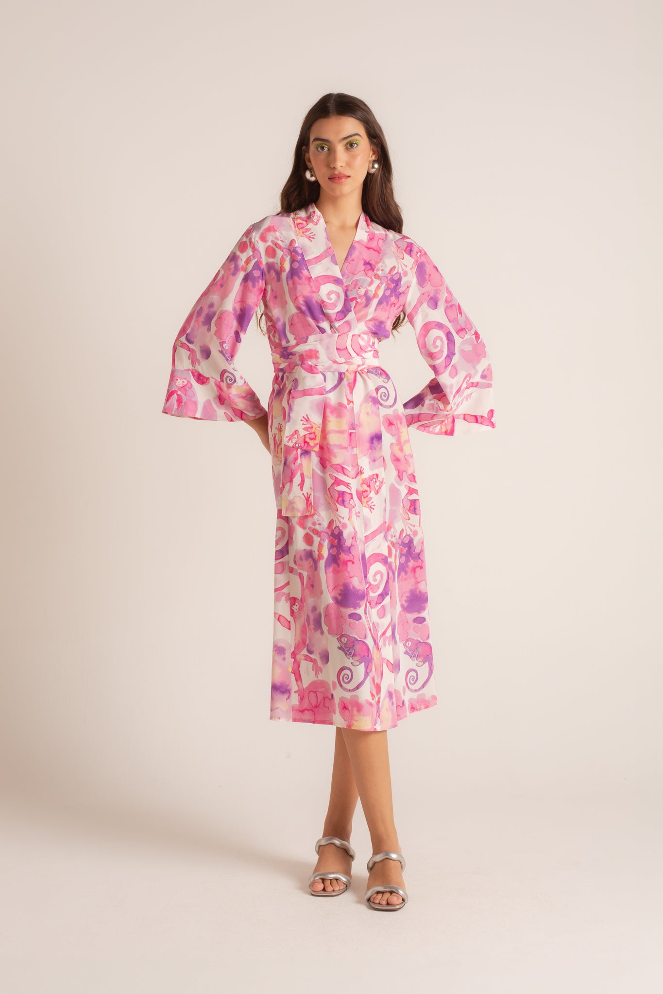 Kimono Fauna Tie-Dye